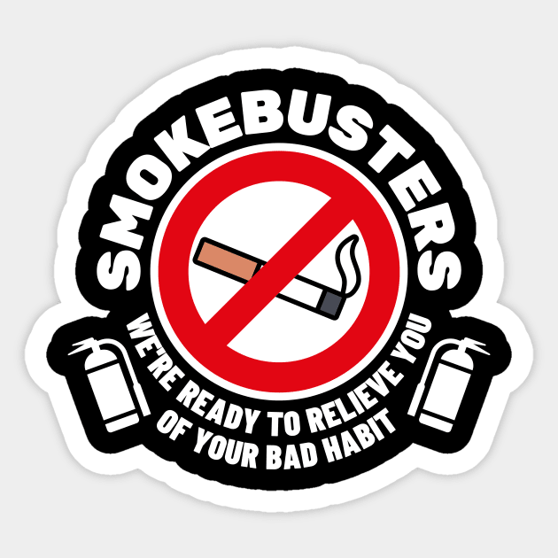 Smokebusters No Smoking Sign Logo Sticker by Movie Vigilante